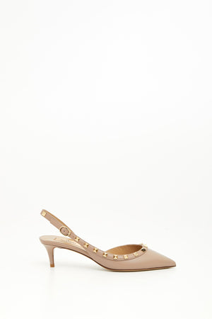 DÉCOLLETÉ SLINGBACK ROCKSTUD IN VITELLO 50MM
