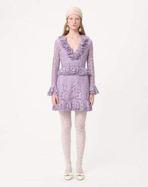 Abito Corto In Heavy Lace