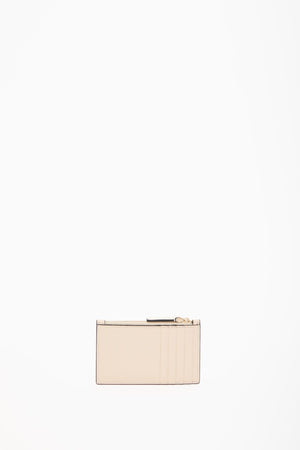PORTACARTE CON ZIP VLOGO WALK IN VITELLO