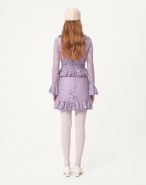 Abito Corto In Heavy Lace