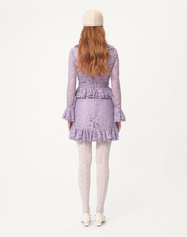 Abito Corto In Heavy Lace