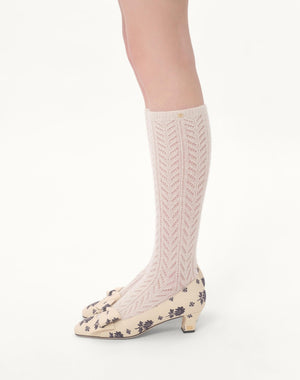 Abito Corto In Crepe Couture Fiorellino Blu Papier Floral 