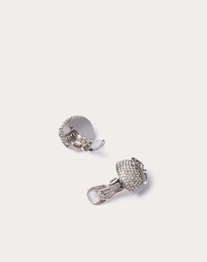Orecchini Vlogo Signature In Metallo E Cristalli Swarovski®