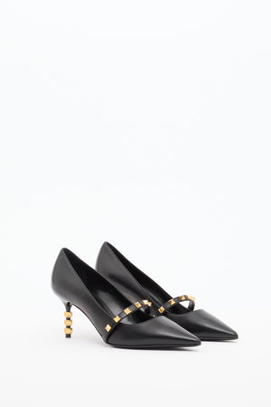 DÉCOLLETÉ ROCKSTUD CON TACCO SCULTURA IN VITELLO 70MM