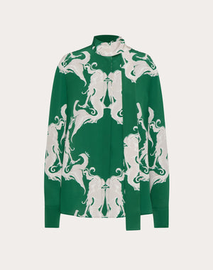 Camicia In Crepe De Chine Metamorphos Siren Small 