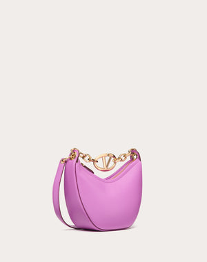 Mini Hobo Vlogo Moon Bag In Nappa Con Catena
