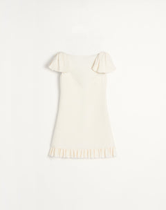 Abito Corto In Crepe Couture 