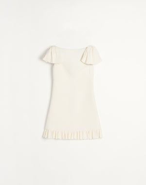 Abito Corto In Crepe Couture 