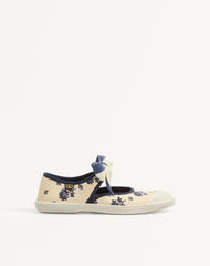 Sneaker Ballerina Bay By Bay In Tessuto Papier Floral