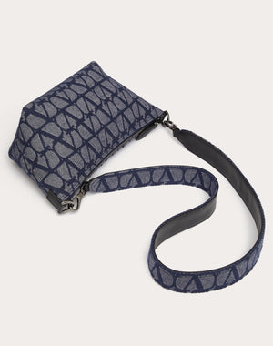 Borsa A Tracolla Toile Iconographe In Tessuto Jacquard Effetto Denim