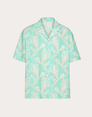 Camicia Da Bowling In Popeline Di Cotone Con Stampa Metamorphos Wheatsheaf