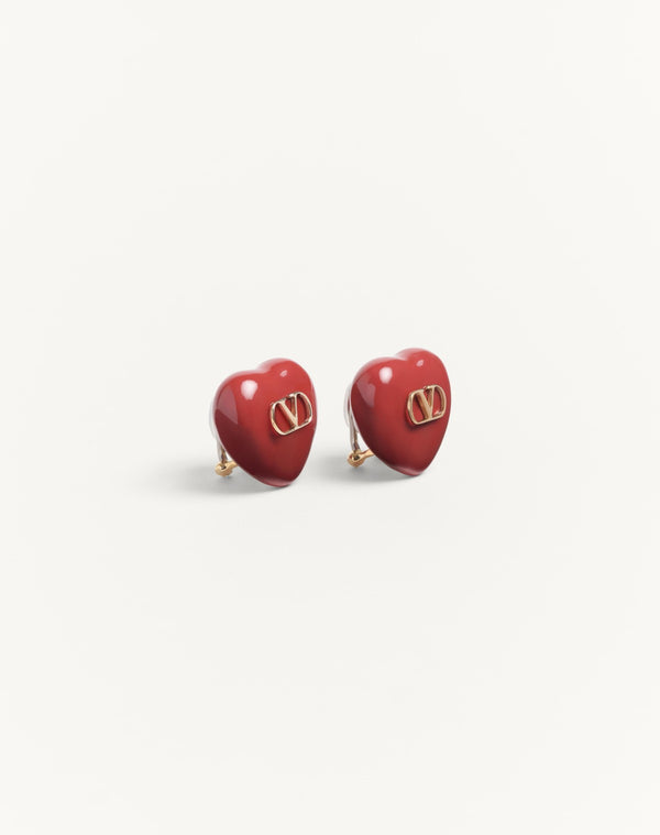 Orecchini Coeur Royal In Metallo E Smalto