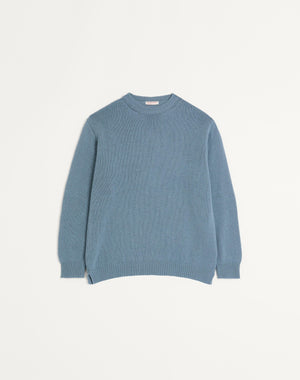 Maglione Girocollo In Cashmere Con Borchia