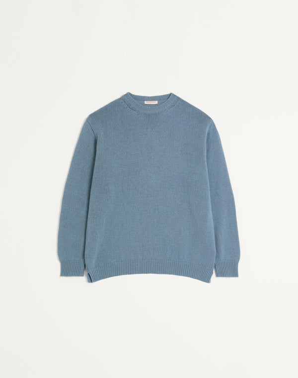 Maglione Girocollo In Cashmere Con Borchia