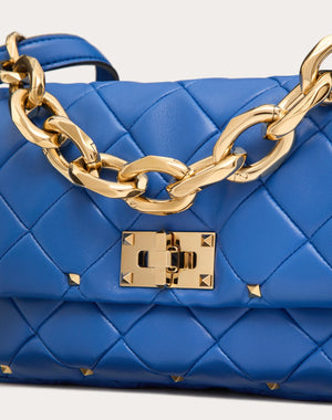 Borsa Valentino Garavani Rockstud Spike In Nappa Patchwork 