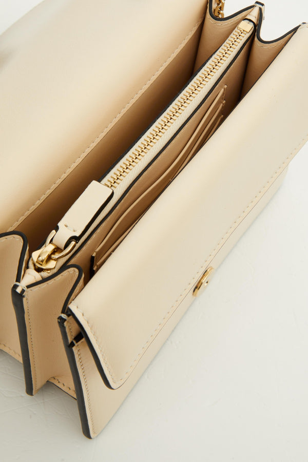 POUCH CON CATENA VLOGO WALK IN VITELLO