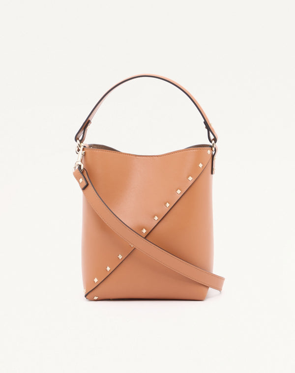 BORSA A SECCHIELLO VALENTINO GARAVANI ROCKSTUD WISPY IN VITELLO