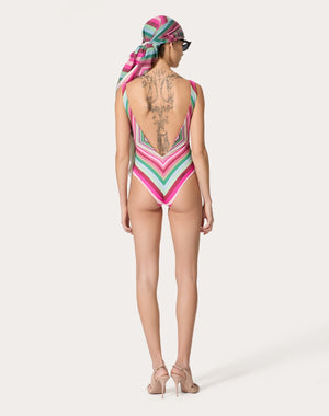Costume Intero In Lycra Valentino Rhombus 75 