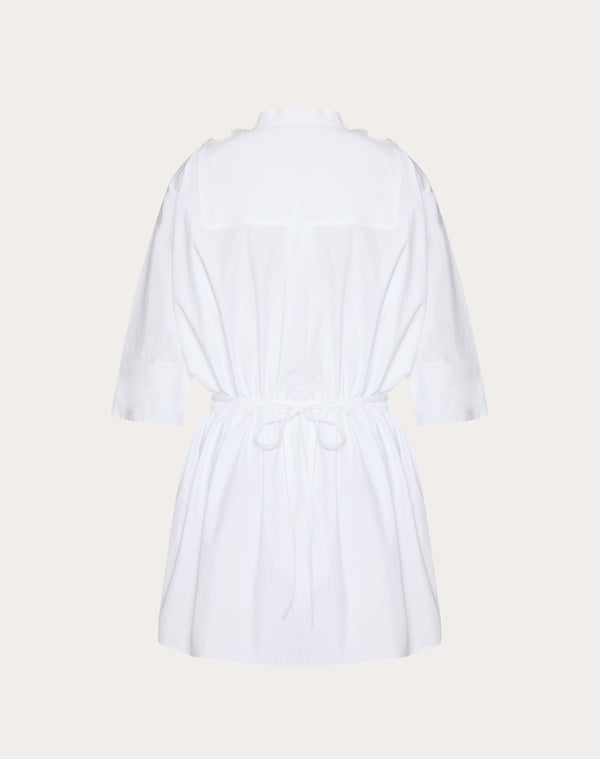 Abito In Cotton Popeline Ricamato