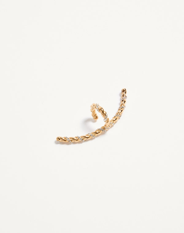 Lip Ring  Poetique des Gouttes in Metallo e Cristalli Swarovski®