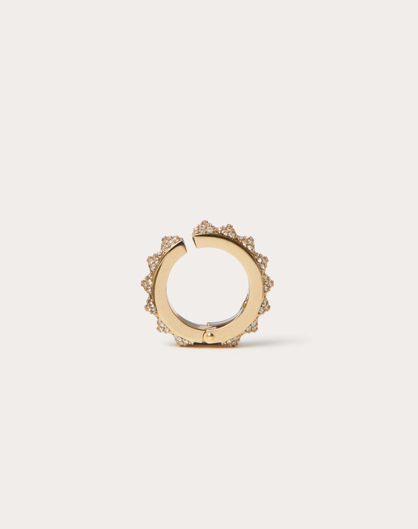 Mono Earcuff Rockstud  In Metallo E Cristalli Swarovski ®