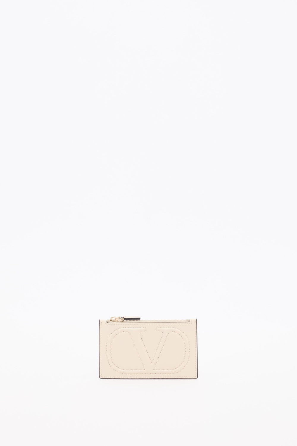 PORTACARTE CON ZIP VLOGO WALK IN VITELLO