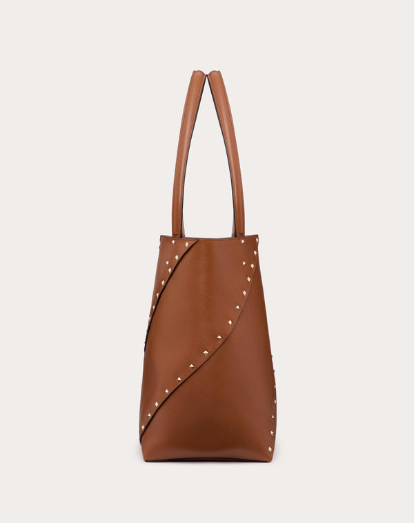 Borsa Shopping Valentino Garavani Valentino Garavani Rockstud Wispy In Vitello 