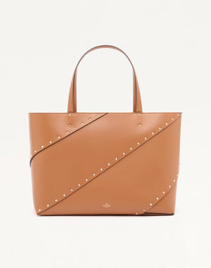 BORSA SHOPPING VALENTINO GARAVANI ROCKSTUD WISPY IN VITELLO 