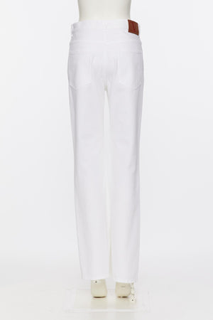 Jeans In White Denim Stampa Valentino Archive 1985