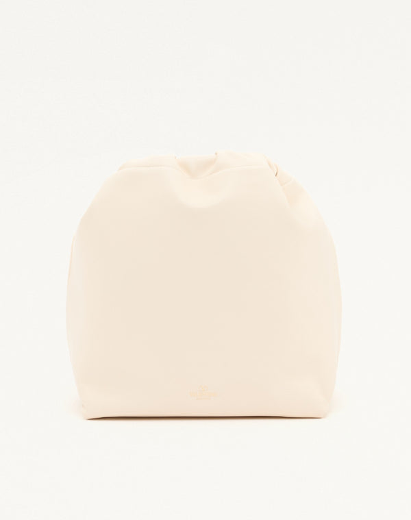 BORSA A SACCHETTO VLOGO POUF IN NAPPA