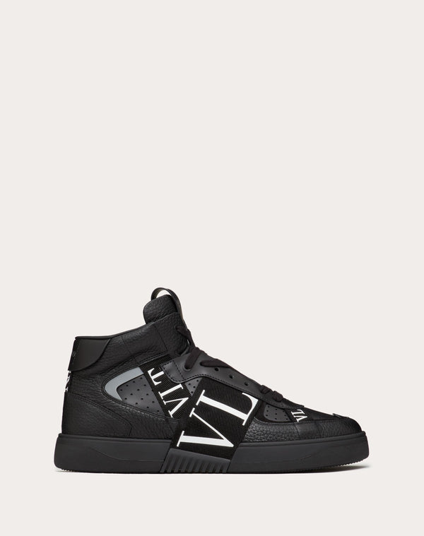 Sneaker Mid-Top Vl7N In Vitello E Nastri
