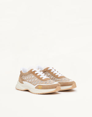 SNEAKER READY GO RUNNER IN TESSUTO E PELLE