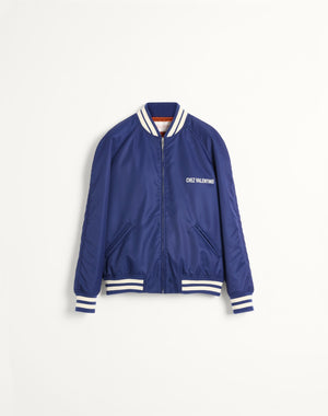 Bomber In Nylon Con Stampa Chez Valentino