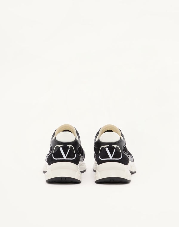 SNEAKER READY GO RUNNER IN TESSUTO E PELLE