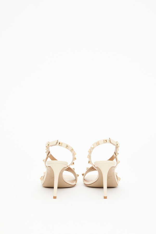 SANDALO ROCKSTUD IN VITELLO 85MM