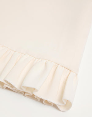 Abito Corto In Crepe Couture 