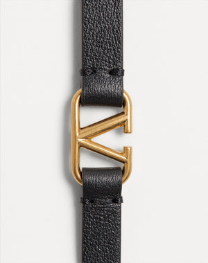 Bracciale Vlogo Signature In Vitello A Doppio Giro