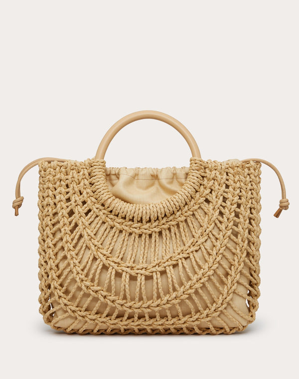 Borsa Shopping Valentino Garavani Allknots In Corda Intrecciata 