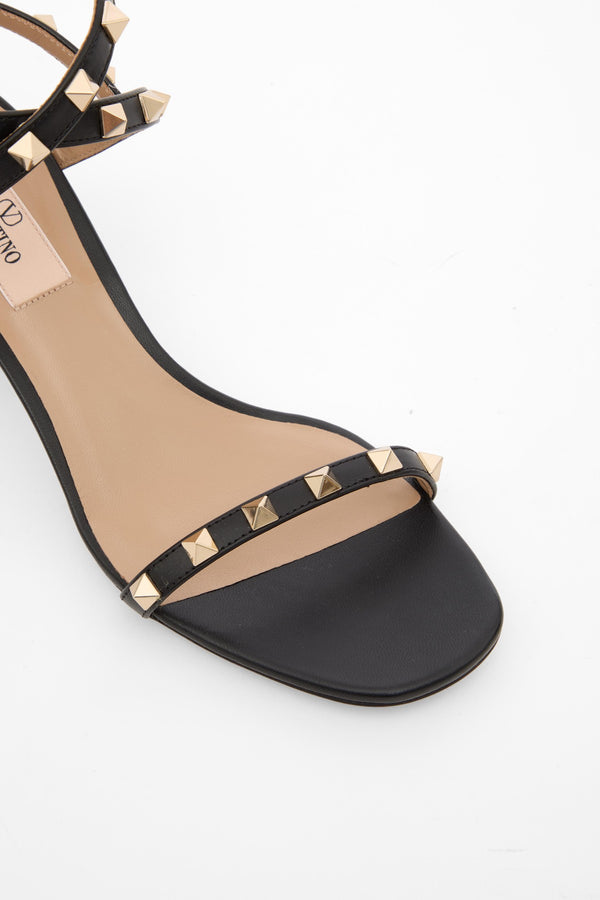 SANDALO ROCKSTUD IN VITELLO CON CINTURINI 60MM