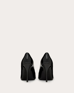 Décolleté One Stud In Vernice E Borchia Bicolor 100Mm