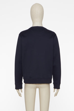 Felpa Girocollo In Cotone Con Ricamo Maison Valentino