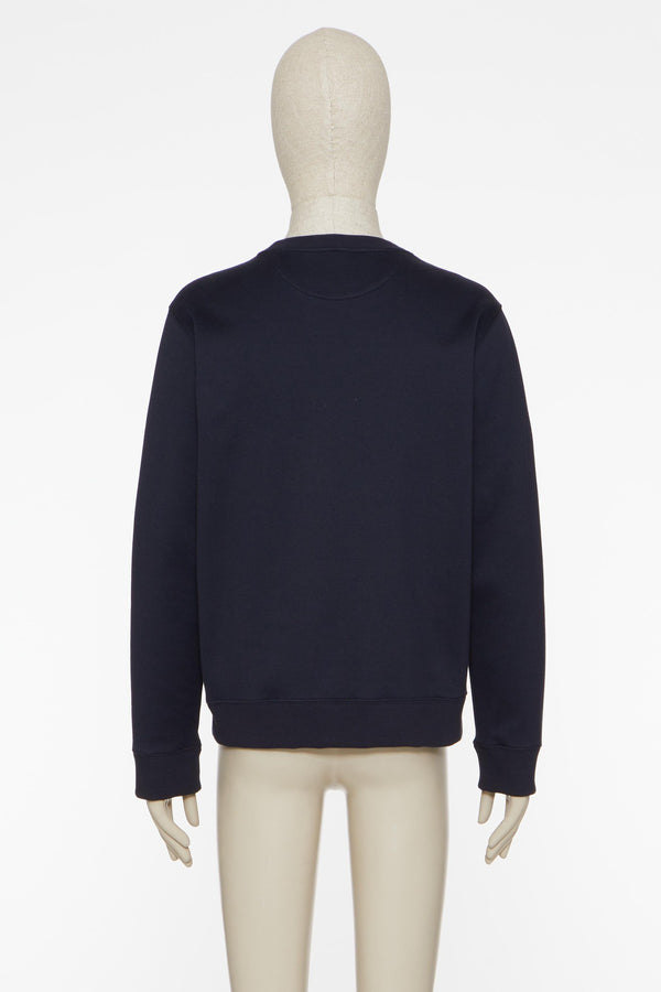 Felpa Girocollo In Cotone Con Ricamo Maison Valentino