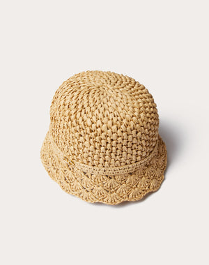 Cappello Bucket Valentino Resort In Crochet Con Dettaglio In Metallo 
