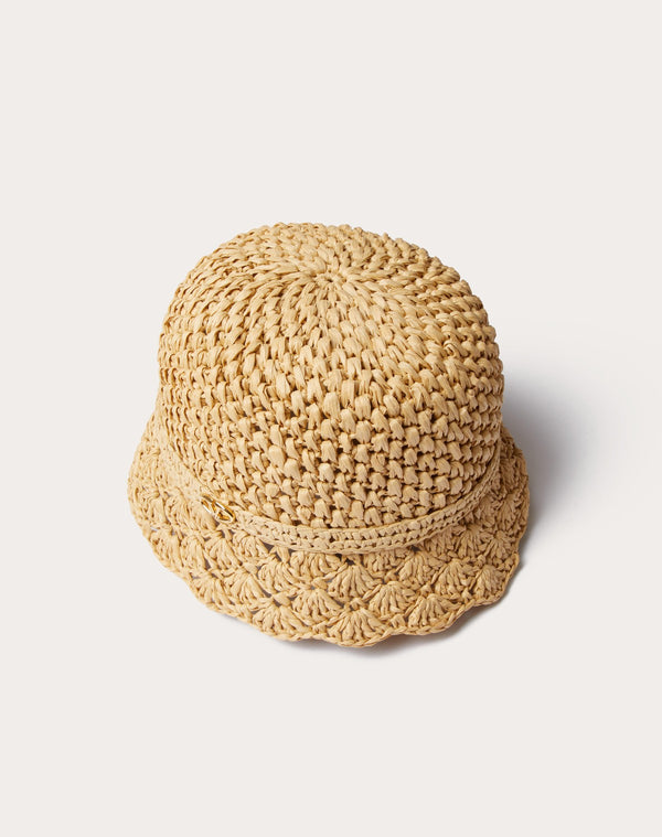 Cappello Bucket Valentino Resort In Crochet Con Dettaglio In Metallo 