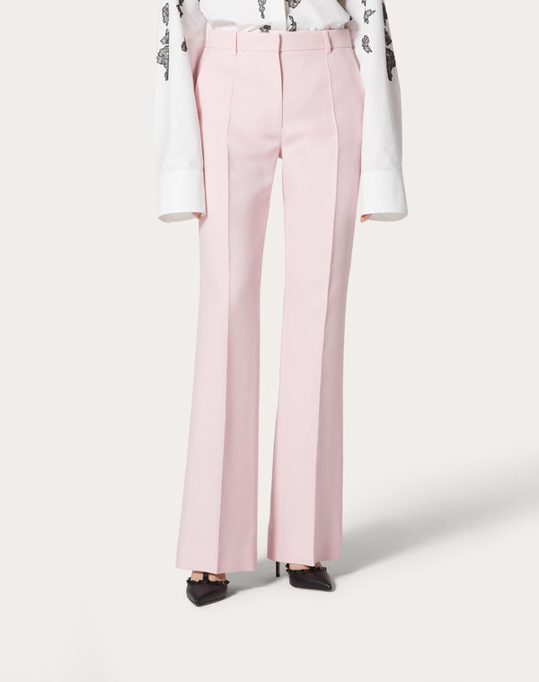 Pantaloni In Crepe Couture 