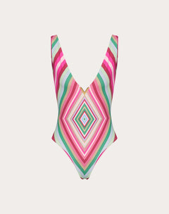 Costume Intero In Lycra Valentino Rhombus 75 