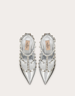 Décolleté Rockstud In Specchio Con Cinturini E Borchie In Tono 100Mm