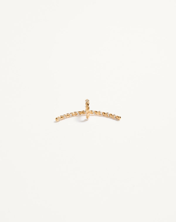 Lip Ring  Poetique des Gouttes in Metallo e Cristalli Swarovski®