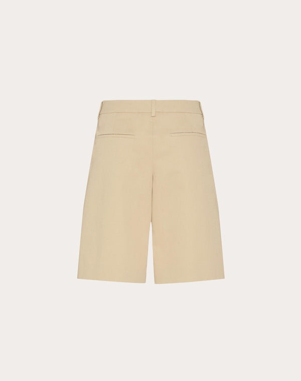 Bermuda In Diagonal Cotton Linen 