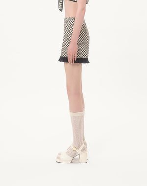 Shorts In Popeline Stampa Plus De Pois